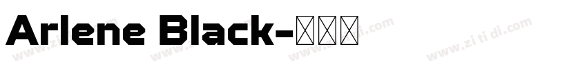 Arlene Black字体转换